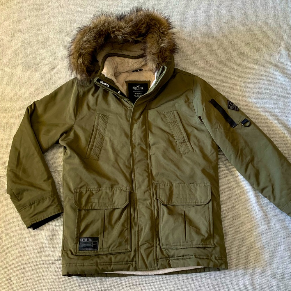 Men’s Faux Fur-Lined All Weather Parka.